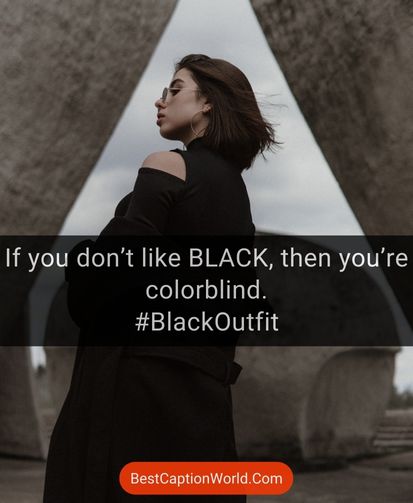 100+ Black Dress Captions For Your Black Outfits – AnyCaption